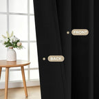 Joydeco Black Curtains 84 inch Long, Thermal Insulated Privacy Room Darkening - Image 5