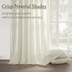 Topfinel Natural Pinch Pleated Linen Curtains 84 Inch Length 1 Panels - Image 3