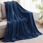 BEDELITE Fleece Blanket Soft Plush Full Bed Blanket Navy 84"x90" | Ultra Soft - Image 5