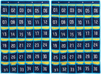 Loghot Classroom Accessories Closet Pocket Chart for Cell Phones Holder Wall Door Hanging Organizer (36 Pockets Blue 2Pc)