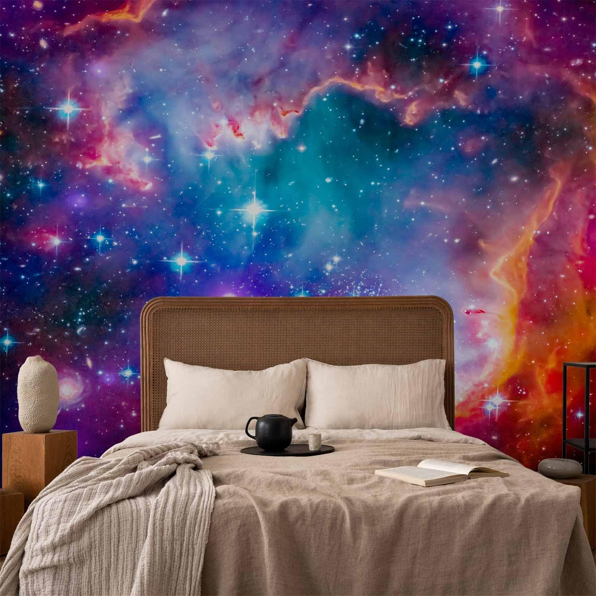 artgeist Wall Mural Abstract 177x124 in - XXL Non-Woven Wallpaper Fleece Wall Decor Photo Print Picture Image Design Abstract Cosmos Sky Star i-G-10010-a-a