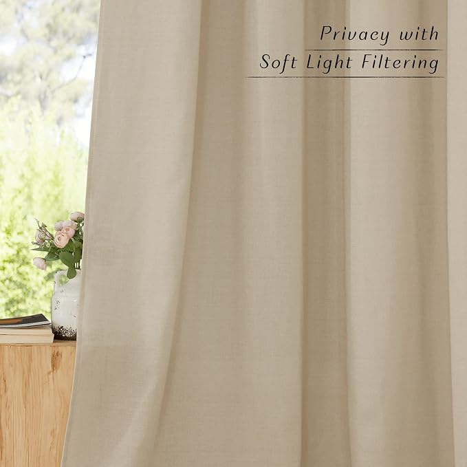 NICETOWN Linen 78 inch Curtains - Image 5