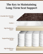 Oversized Recliner Chair Manual Swivel Rocker Recliner for Living Room Chenille Overstuffed Nursery Reclining Sofa Chair Rocking Recliners for Adults 400lbs (Manual, Brown)