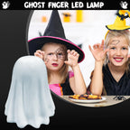 babyye Halloween Ghost Figurine, Spooky Resin Finger Statue, Porch and Indoor Spooky Home Halloween Decorations Indoor