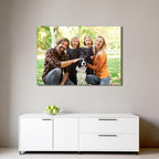 Custom Canvas Prints with Your Photos - Personalized Pictures Print, Customized Photo Gifts, Wall Art Poster Canvas Printing for Wedding, Family, Baby, Pets, Home Office Decor, Wrapped Frame 40x28