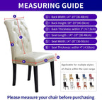 Howhic Stretch Chair Covers for Dining Room Set of 8, Removable Washable Dining Room Chair Covers, Dining Chair Slipcovers Seat Protector, Great Decor for Home and Banquet (Black, 8 Pack)