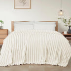 Exclusivo Mezcla Striped Queen Size Fleece Blanket by ExclusivoMezcla