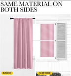 NICETOWN Blackout Curtains Window Draperies, Rouge Pink, 70 by 95 inches Long - Image 5