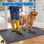 GORILLA GRIP Waterproof Traffic Guard Door Mat, 35x23 Indoor Outdoor Durable - Image 7