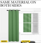 NICETOWN Froest Green Blackout Curtains 84 inches Length - Image 5