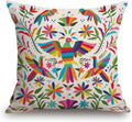 TSSOHU Throw Pillow Cover Colorful Mexican Style Pillow Case Decorative 18 x 18 Inches Outdoor Cushion Couch Sofa Pillowcases