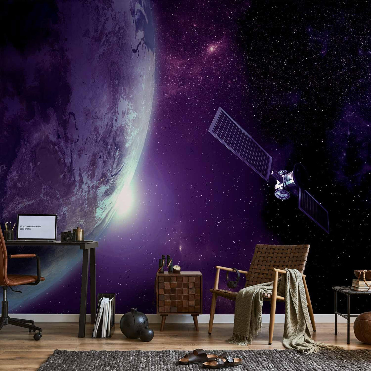 artgeist Wall Mural Cosmos Galaxy 98x69 in - XXL Non-Woven Wallpaper Fleece Wall Decor Photo Print Picture Image Design Home n-B-0007-a-d