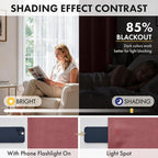 MIULEE 4 Panel Set Short Bedroom Blackout Curtains 54 Inch Long Dusty Rose | - Image 3