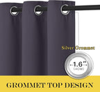 NICETOWN Blackout Patio Curtains 100 x 95 Inches Long - Image 5