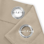 Khaki Blackout Curtains/38 x 54 Inch/Set of Two Panels Grommet Living Room - Image 5