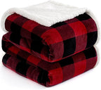PU MEI Sherpa Fleece Throw Blanket 80" x 90" Reversible Plush Fluffy Large Big by HOME