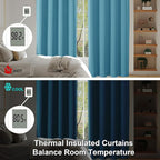 Simplebrand Ava Turquoise Blackout Curtains - Image 5