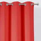 Blackout Curtains 38 x 54 inch/Bright Red Curtains Set of 2 Panels/Thermal - Image 6