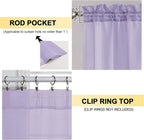 Lavender Sheer Curtains 84 Inches Long 2 Panels - Image 2