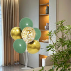 Green and Gold Balloon Stand Centerpiece Table Decorations for Birthday Woodland Baby Shower Party Decoration (Green gold set4)