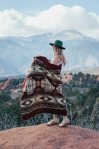 Inca Aztec Throw, Queen, King Blanket | Southwest Indian Navajo Boho Style | Native Cover for Camping, Bedding, Couch, Vanlife | Faux Alpaca, Lightweight, Hypoallergenic (Vinincunca Maroon, Throw)