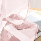 MIULEE Blush Pink Sheer Curtains 84 Inches Long 4 Panels 42 x 84 Inches | Light - Image 7
