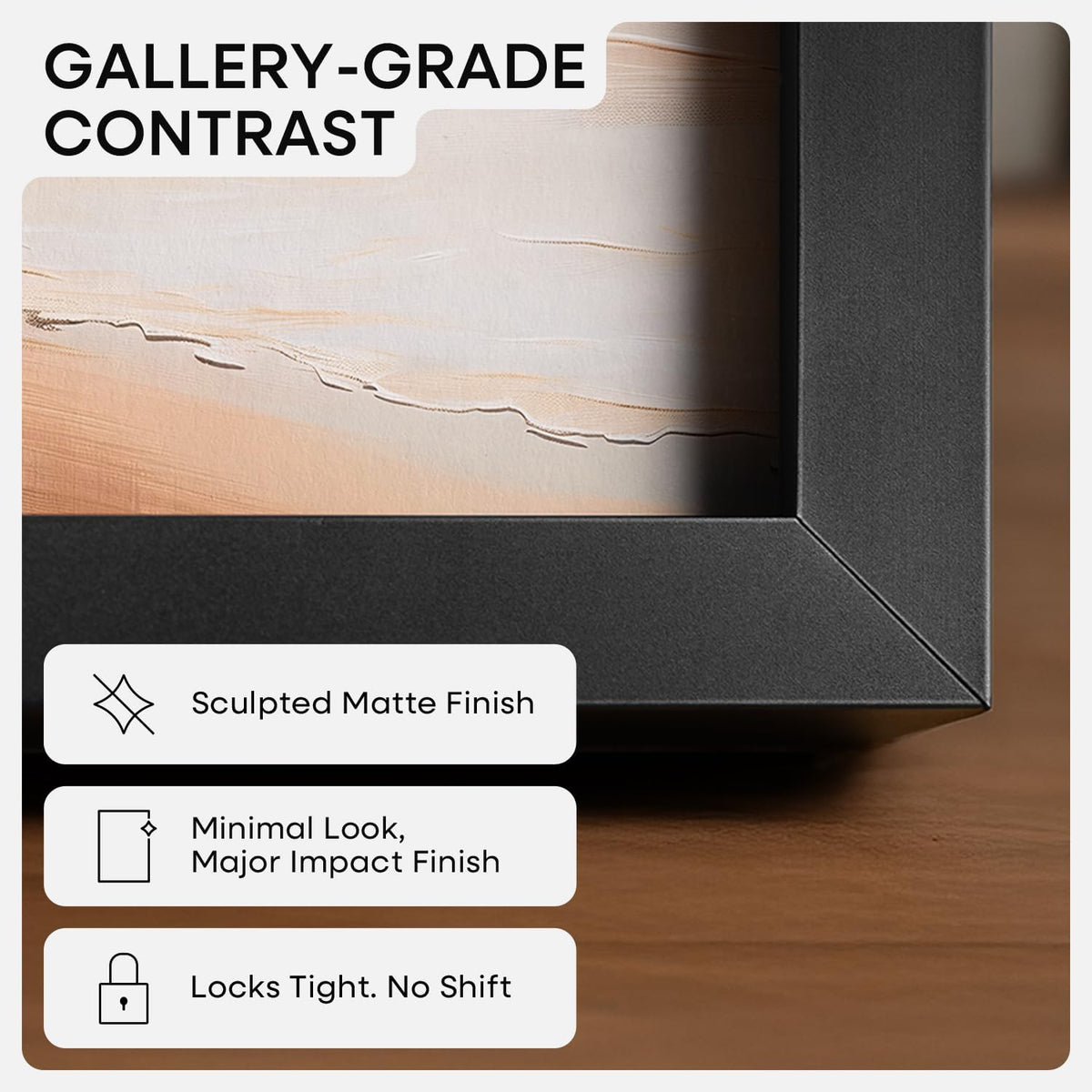 Homeforia Black Picture Frames 8x10, High End Metal 8 x 10 Photo Frame with Mat 5 by 7 Art, 10x8 Black Frame Matted to 5x7 inch Print, 8by10 Wall or Tabletop Frames, Tempered Glass, Wall Kit, Set of 1