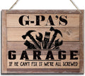 Rustic Wood Sign - Father's Day & Grandpa's Gift - Decor Hanging Wall Art - 'If He Can't Fix It...'