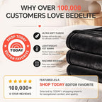 BEDELITE Fleece Blanket Soft Fall King Bed Blanket Burnt Orange 108"x90" | - Image 2