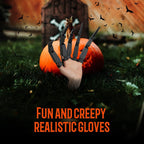 Finger Extension Toys,Scary Skeleton Hand Gloove Witch Ghost Toys Halloween Party Decoration Accessory for Men Women(A Pair-Black) 2025