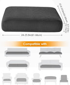 Fuloon Couch Cushion Slipcover, Super Stretch Individual Sofa Covers | 1 Pack - Image 2