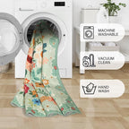 DUKINO 2x3 Rug, Floral Washable Rug - Image 8