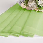 Lime Kitchen Sheer Curtains for Bedroom Living Room 45 Inch Length, Soft Solid - Image 7