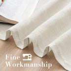 H.VERSAILTEX Linen Curtains Flax Linen Blended Curtain Panels - Image 6