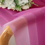 Hot Pink Sheer Curtains 78 Inches Long 2 Panels, Rod Pockets Solid Voile Living - Image 7