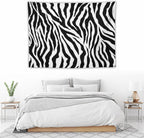 HZOHNAGO Zebra Print Tapestry Nature Wild Animals Black and White Stripe Printed Wall Tapestry Painting Wall Hanging for Bedroom Living Room Dorm 40" W x 30" H