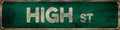 Vintage Tin Sign Retro Metal High Street Signs Stylish Wall Art Plaques for Home Decor Bathroom Kitchen House and Gothic Wall Decor or as a Unique Poster 16x4 in