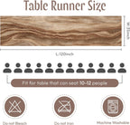 Sioloc Nude Cheesecloth Table Runner Fall Autumn Decor for Home 10ft Table Cloth for Tea Wedding Birthday Party Baby Bridal Shower Halloween Thanksgiving