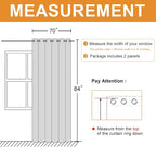 Blackout Curtains for Bedroom, Light Beige, 70 x 84 Inch, 2 Panels | Thermal - Image 7