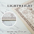 Washable 6ft Circle Round Rug: 6x6 Low-Pile Circular Rug - Image 7
