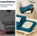 8Pcs Outdoor Cushion Covers, Stretch Patio Furniture Couch Chair Slipcovers | - Image 7