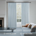 Pinch Pleated Linen Curtains 100% Blackout 102 Inches Long - Image 3
