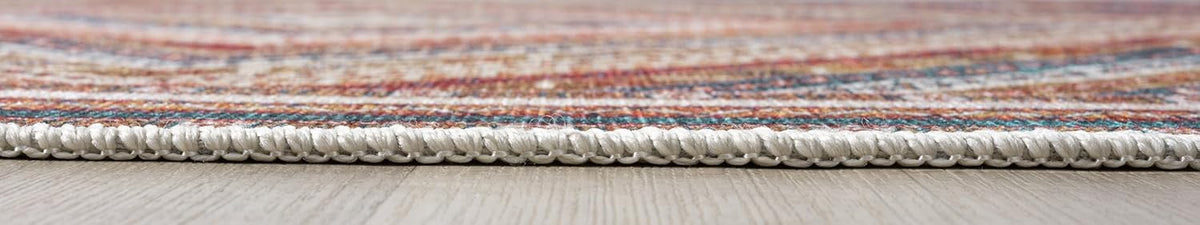 Keen Home Design 6x9 Rug - Machine Washable Area Rug with Non-Slip Backing, Ideal for Living Room, Dining Room, Bedroom - Vintage, Easy Clean, Durable, Low Pile Rug - (6' x 9')
