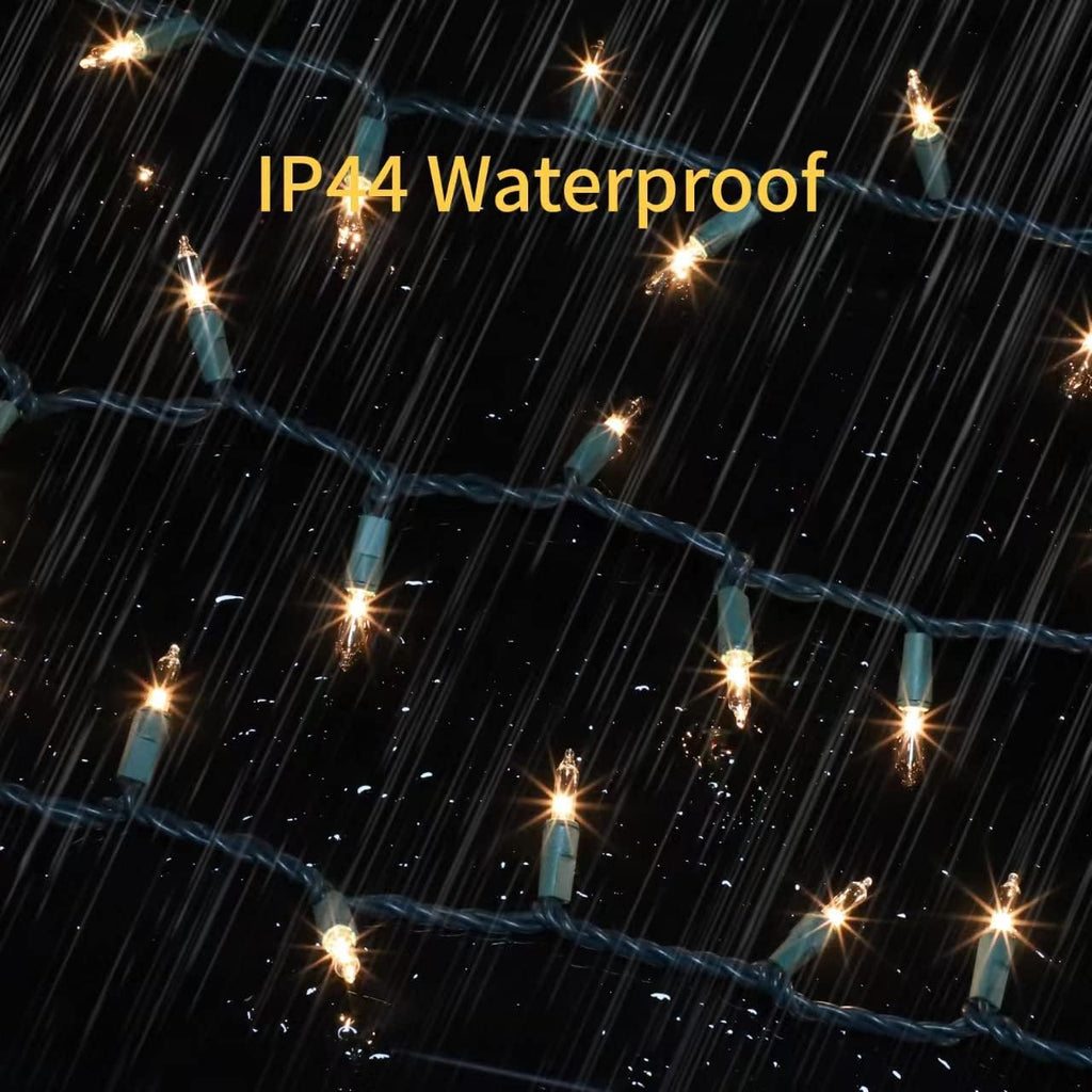 Green Wire,Clear Incandescent Bulb 300 Mini String Lights for Indoor Christmas Tree Garland Birthday Wedding Party Festival Decoration