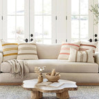 MIULEE Set of 2 Neutral Boho Decorative Pillow Covers 18x18 Inch | Farmhouse - Image 3