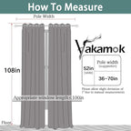 Yakamok Room Darkening Curtains 52x108 inch Long Mustard Yellow-Bedroom | 2 - Image 6