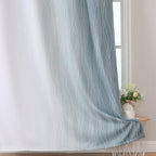 Stone Blue and Greyish White Blackout Curtains Living Room 108 Inches Long | - Image 6