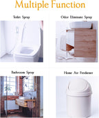 Clean-n-Fresh Toilet Spray 6.8 Fl.Oz, Vanilla Scent, Natural Plant Essential Oil Air Freshener & Odor Eliminator