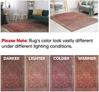 Keen Home Design 2x3 Rug - Machine Washable Entry Rug with Non-Slip Backing, Ideal for Enteryway, Kitchen, Bathroom, Laundry Room - Vintage, Easy Clean, Durable, Low Pile Rug - (2' x 3')