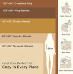 Bedsure GentleSoft 100% Cotton Blanket Full Size - Image 5